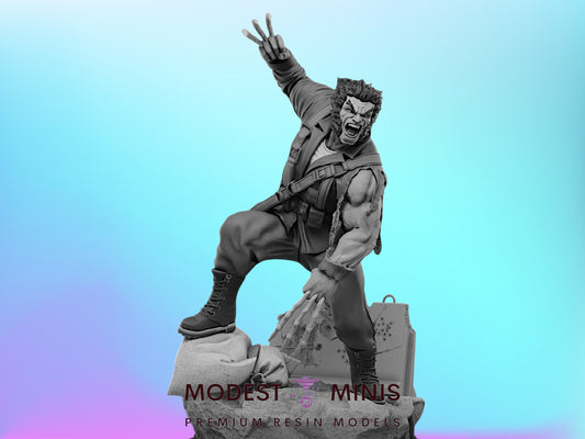 War Wolf | Wolverine WWII 32mm - 40mm Mini | Crisis Protocol Proxy | Superhero | Hall of Heroes