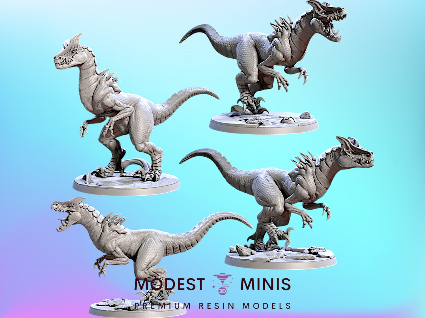 Razorwyvern Riders | 28mm - 75mm Scale Resin Minis | DnD | Frostgrave Artisan Guild Falgor's Swamp