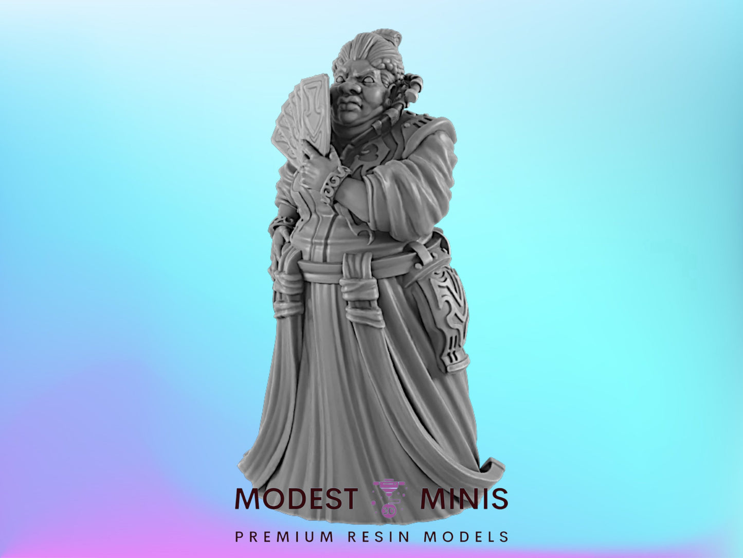 Noblemans Wife | 25mm to 100mm Steampunk Mini | DnD | EC3D