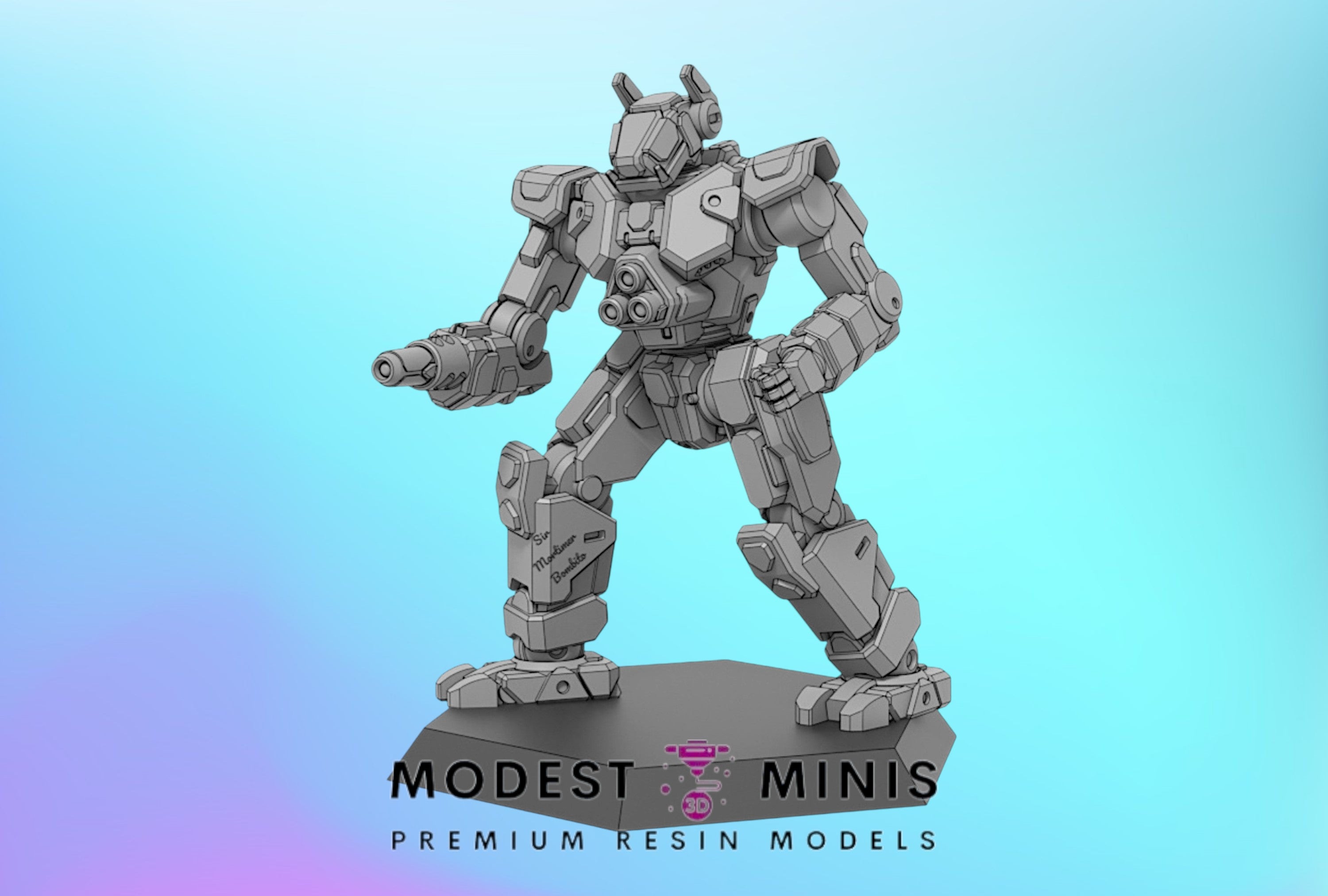 Modest Scale Gobo MBT Tank | 1:265 | 285 | 6mm Battletech Scale | – Modest Minis Studio