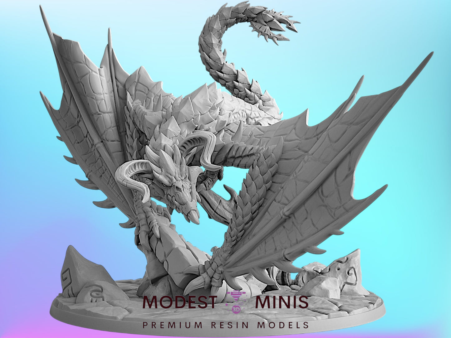 Dragonpeak Wyvern | 28mm - 75mm Scale Resin Minis | DnD | Frostgrave Artisan Guild