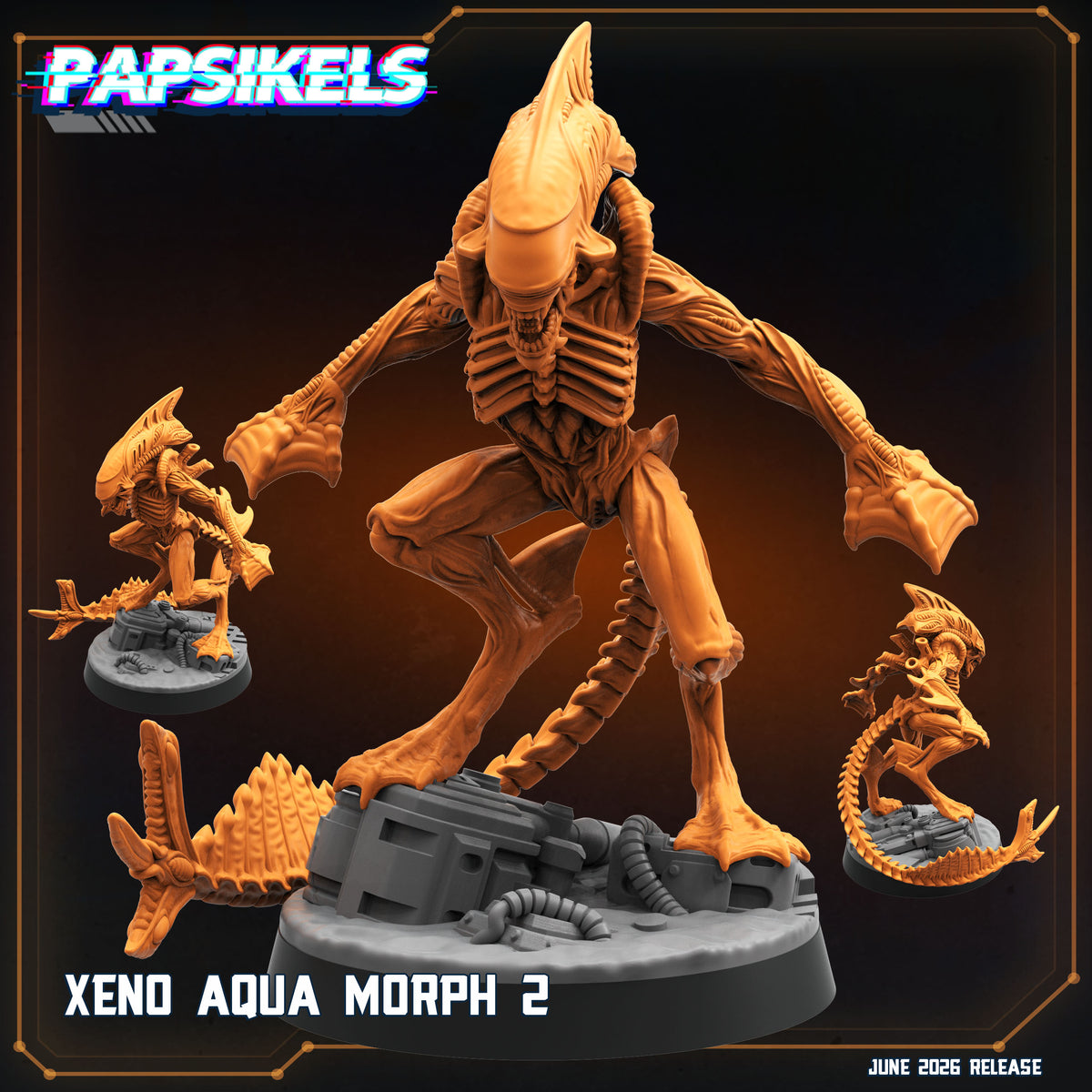 Xeno Aquamorph - 32mm Scale Alien | Papsikels