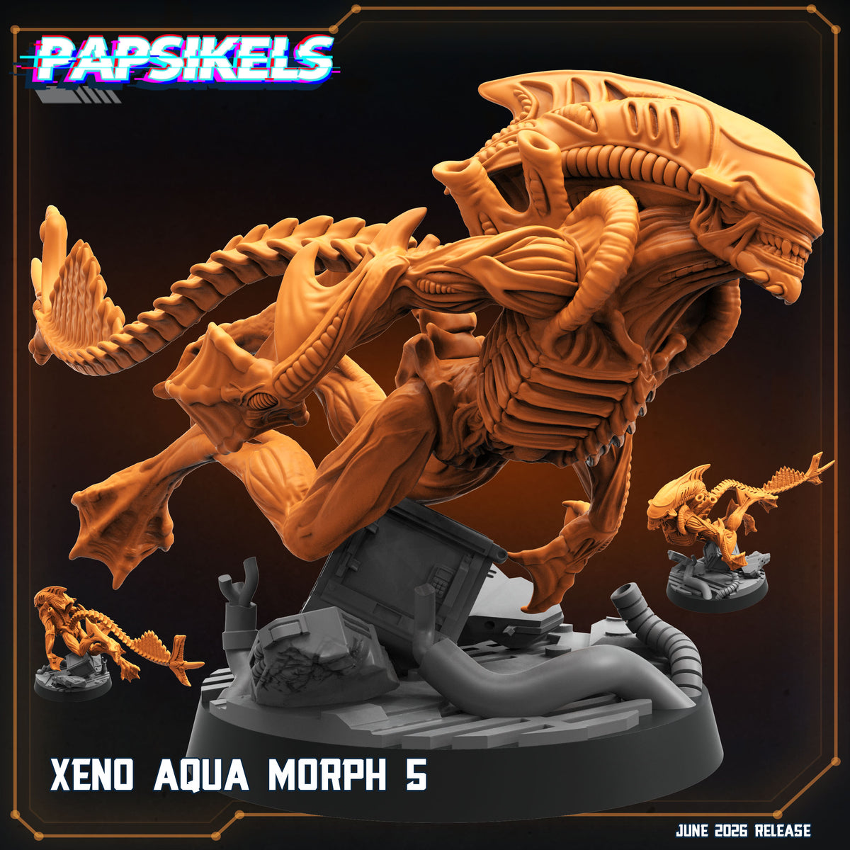 Xeno Aquamorph - 32mm Scale Alien | Papsikels