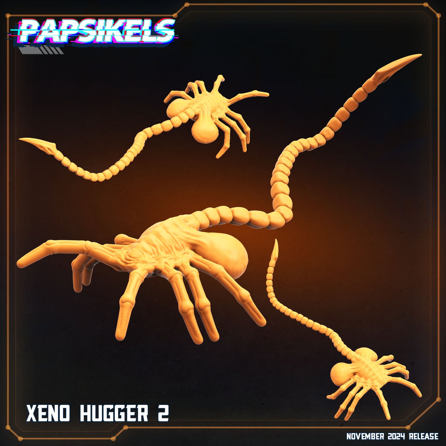 Xeno Huggers Set - 28mm+ Scale Aliens Miniature | RPG | Sci fi | Papsikels