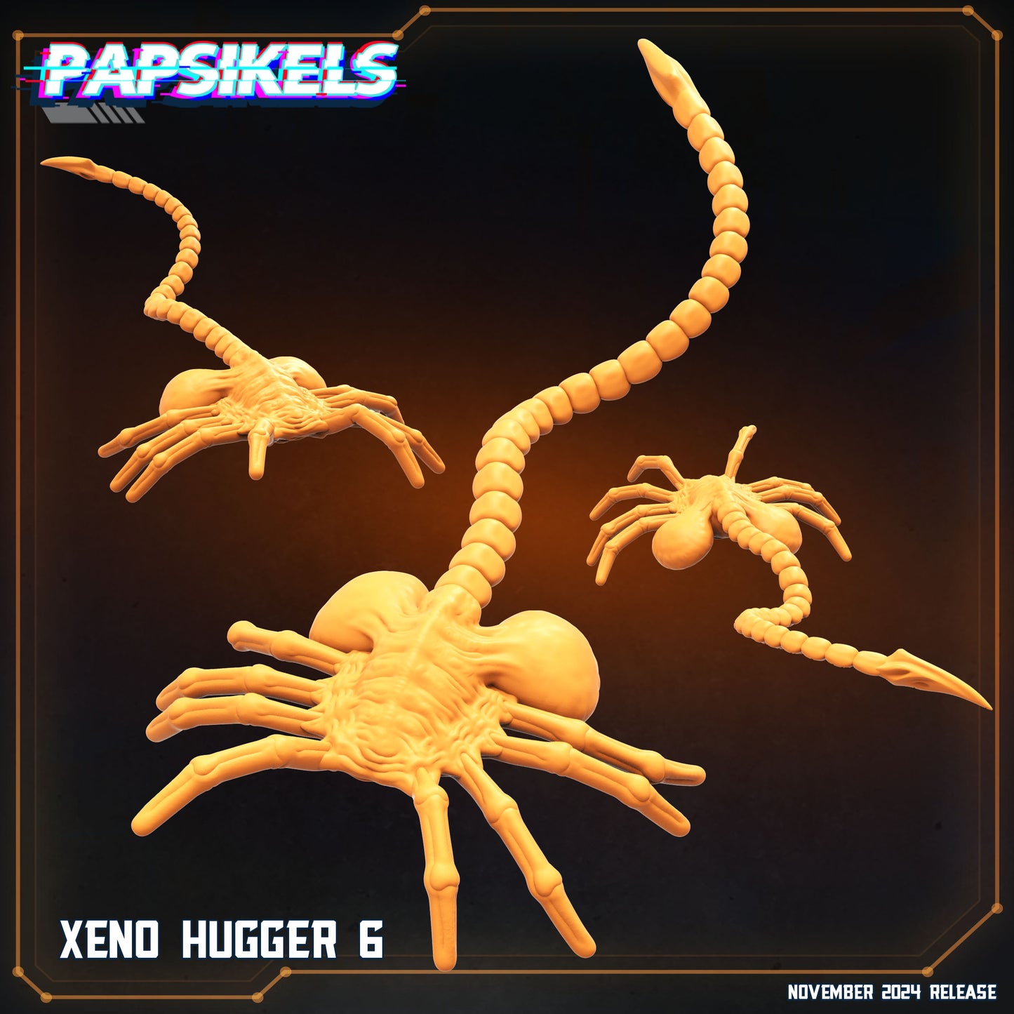 Xeno Huggers Set - 28mm+ Scale Aliens Miniature | RPG | Sci fi | Papsikels