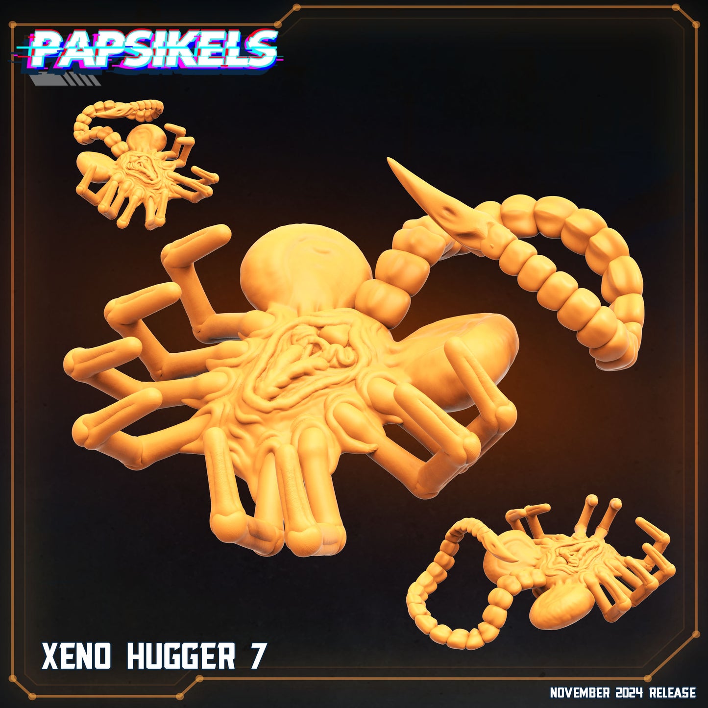 Xeno Huggers Set - 28mm+ Scale Aliens Miniature | RPG | Sci fi | Papsikels