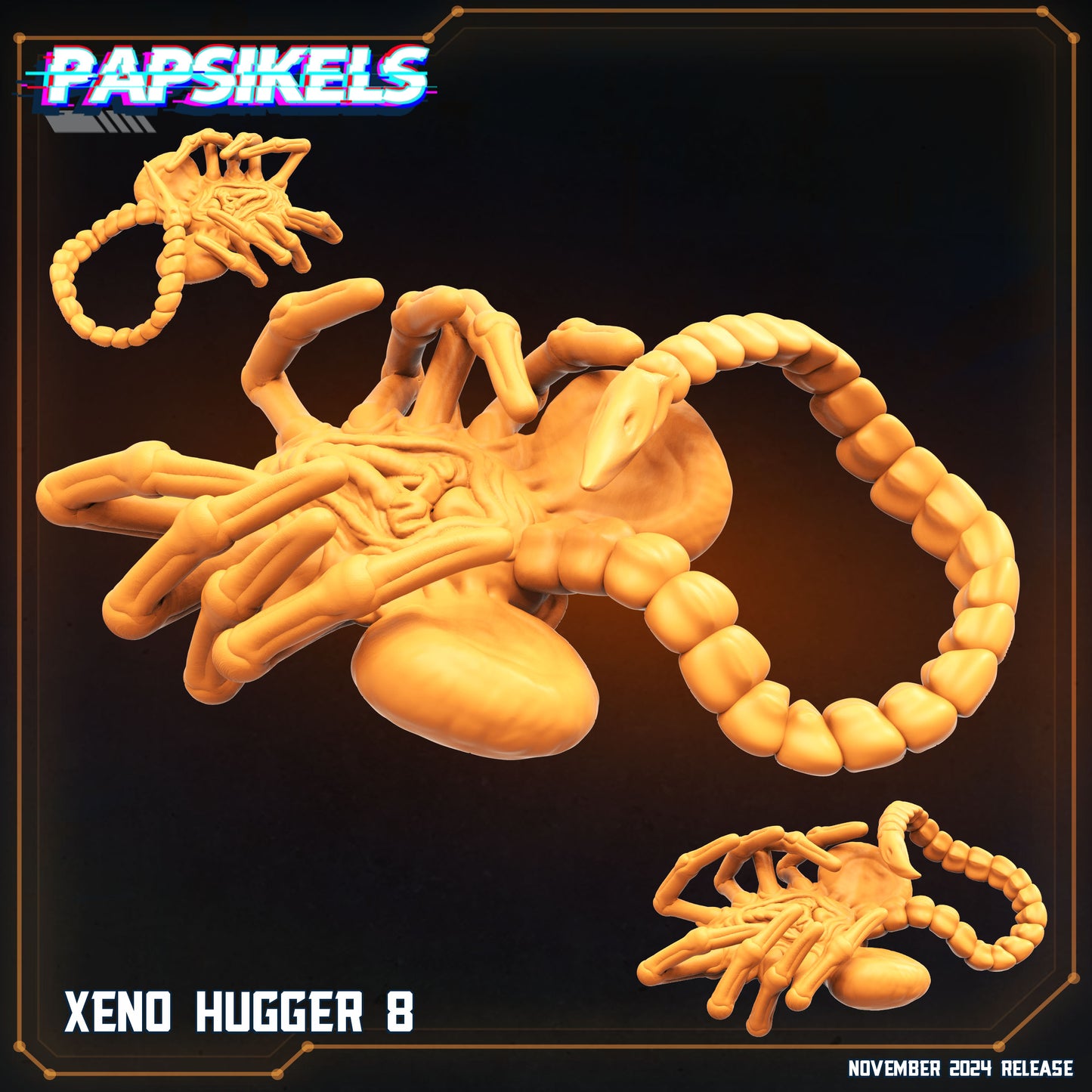 Xeno Huggers Set - 28mm+ Scale Aliens Miniature | RPG | Sci fi | Papsikels