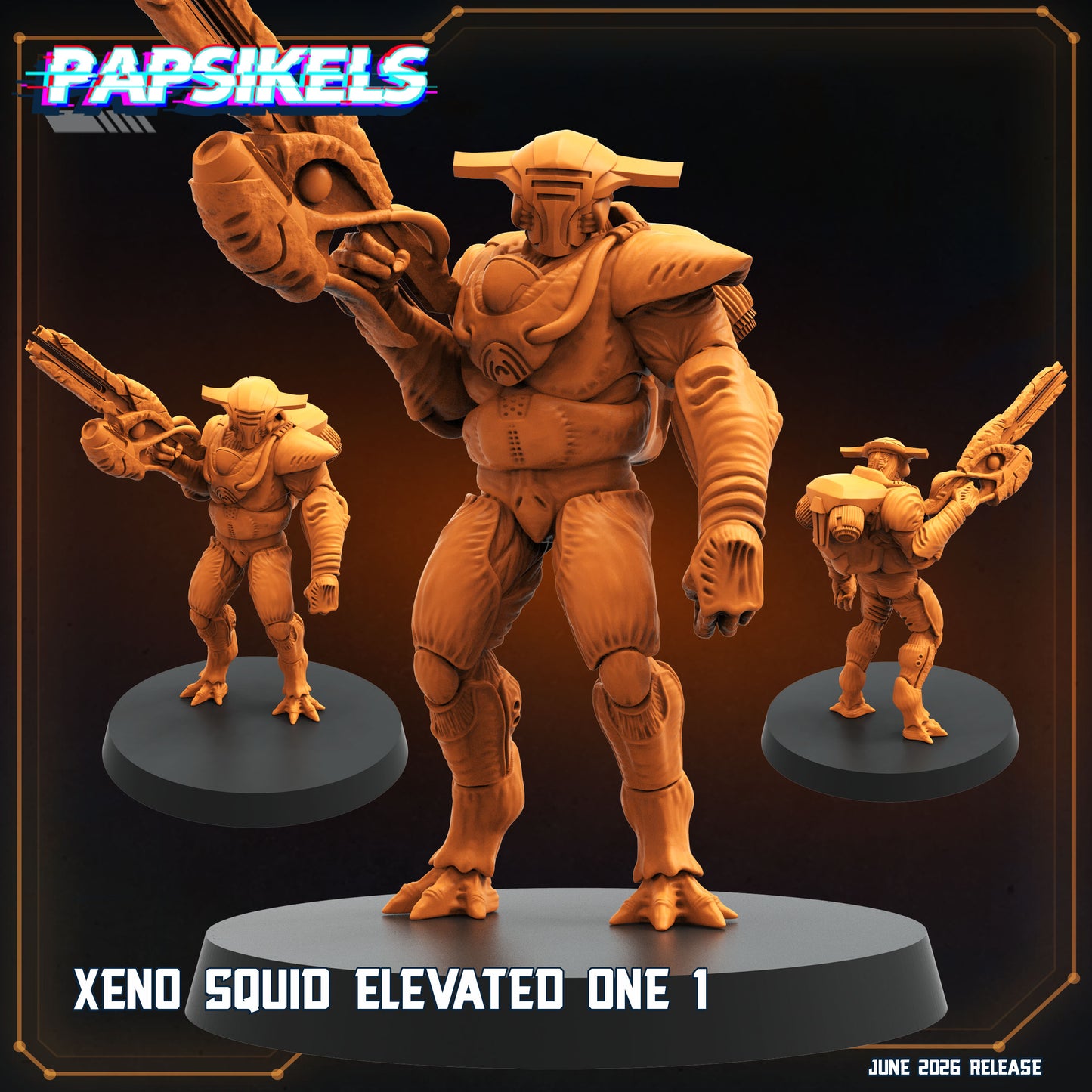 Xeno Squid Elevated Ones - 32mm Scale Helldivers | Papsikels