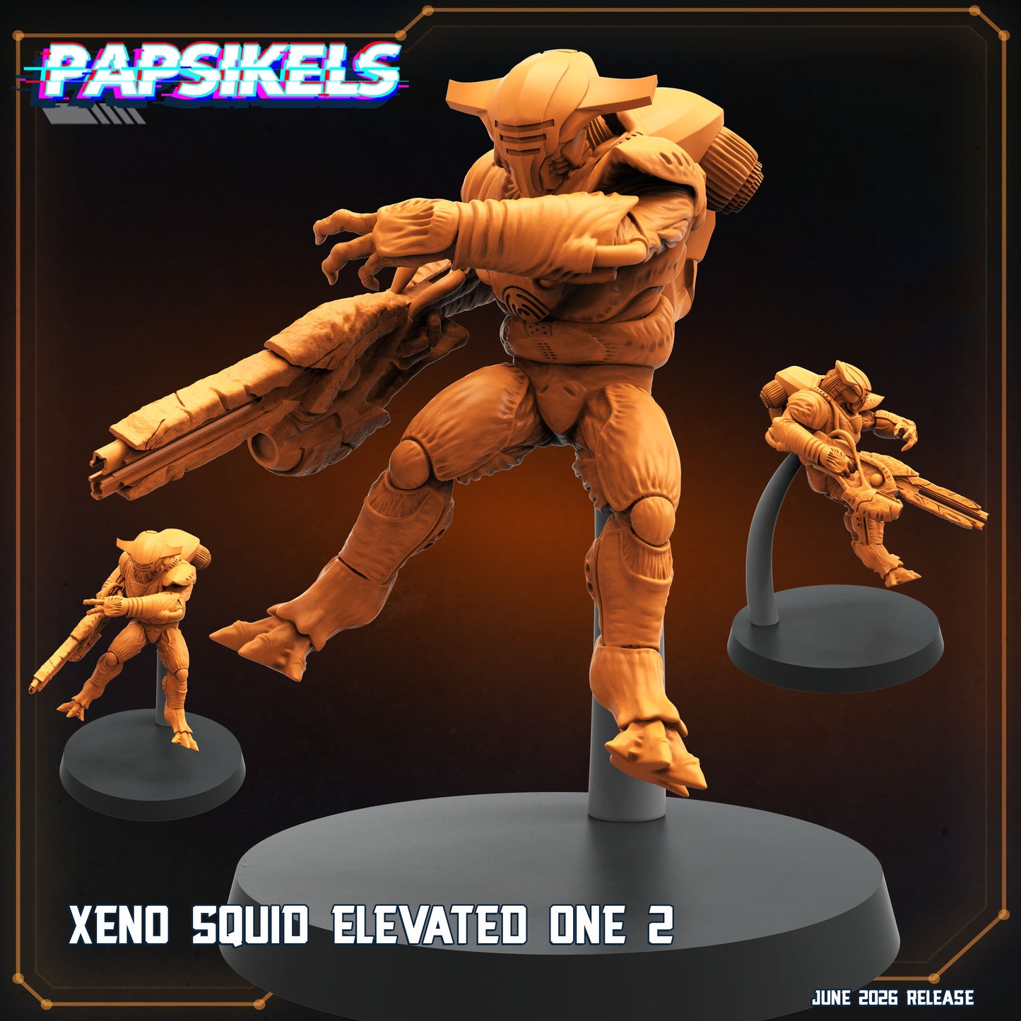 Xeno Squid Elevated Ones - 32mm Scale Helldivers | Papsikels