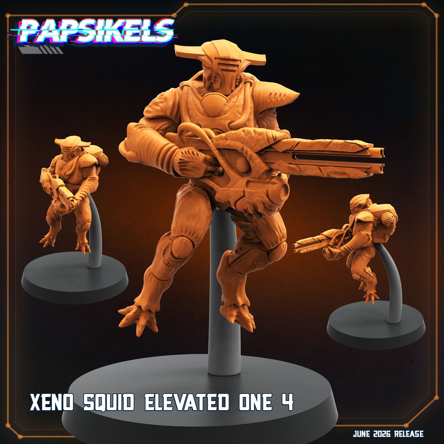 Xeno Squid Elevated Ones - 32mm Scale Helldivers | Papsikels