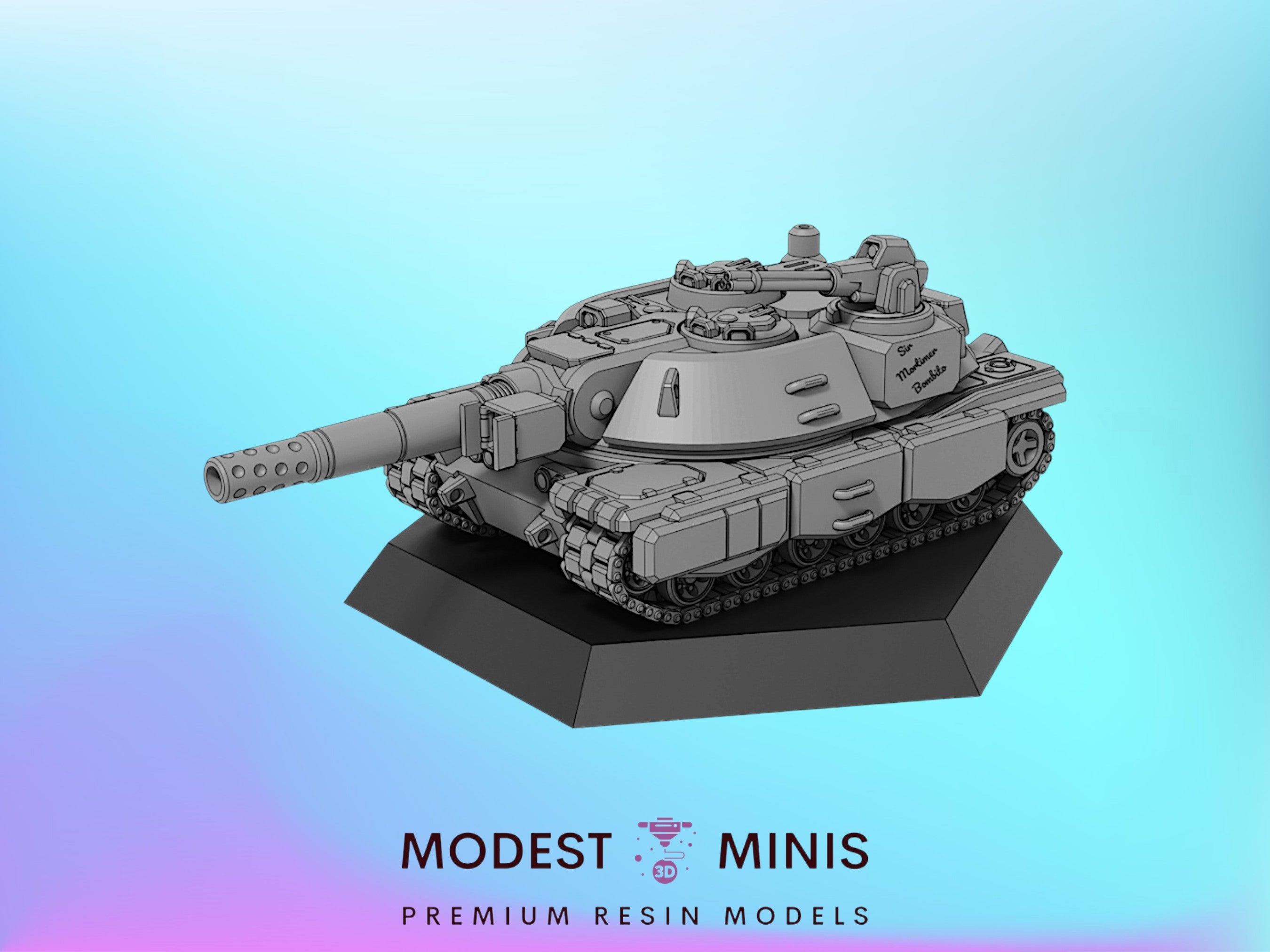 Modest Scale Gobo MBT Tank | 1:265 | 285 | 6mm Battletech Scale | – Modest Minis Studio