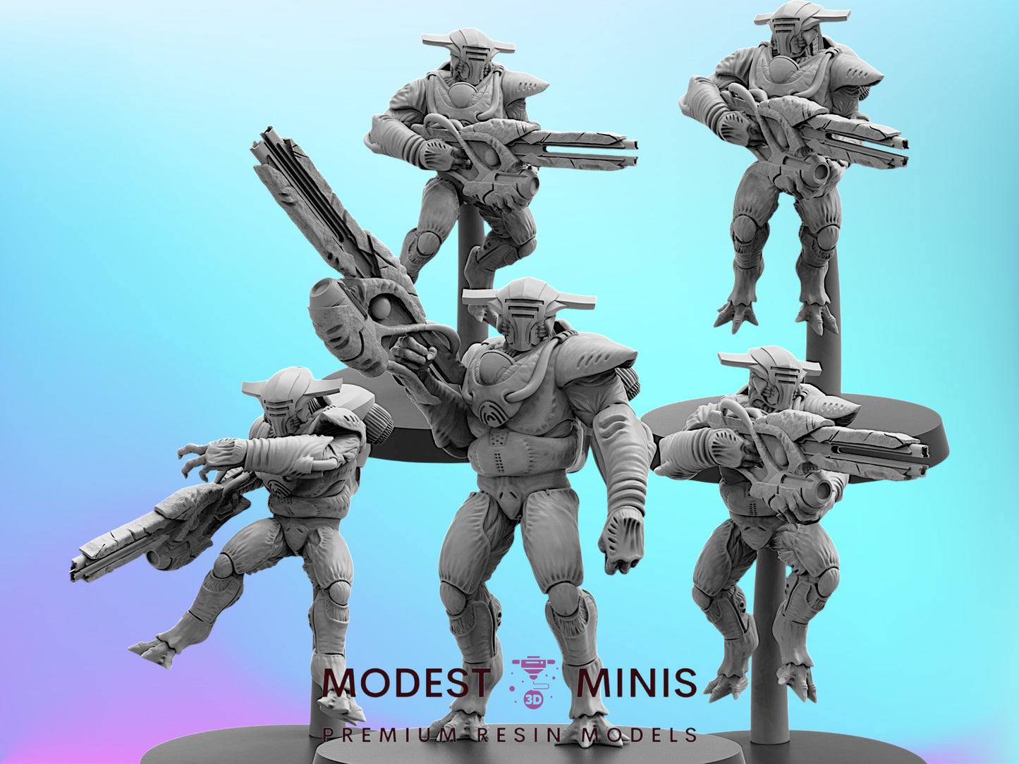 Xeno Squid Elevated Ones - 32mm Scale Helldivers | Papsikels