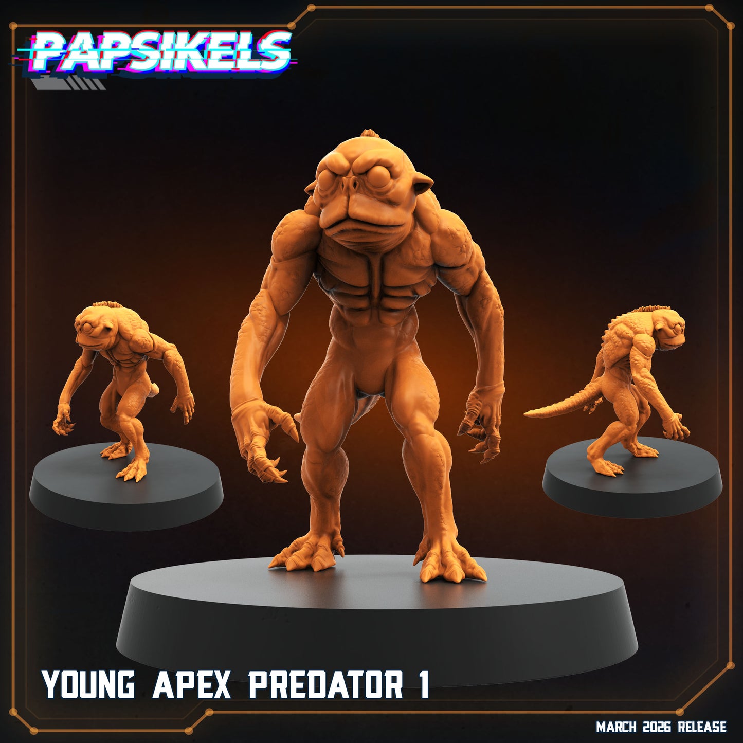 Young Apex Predator - 32mm Scale Predator Proxy | Papsikels