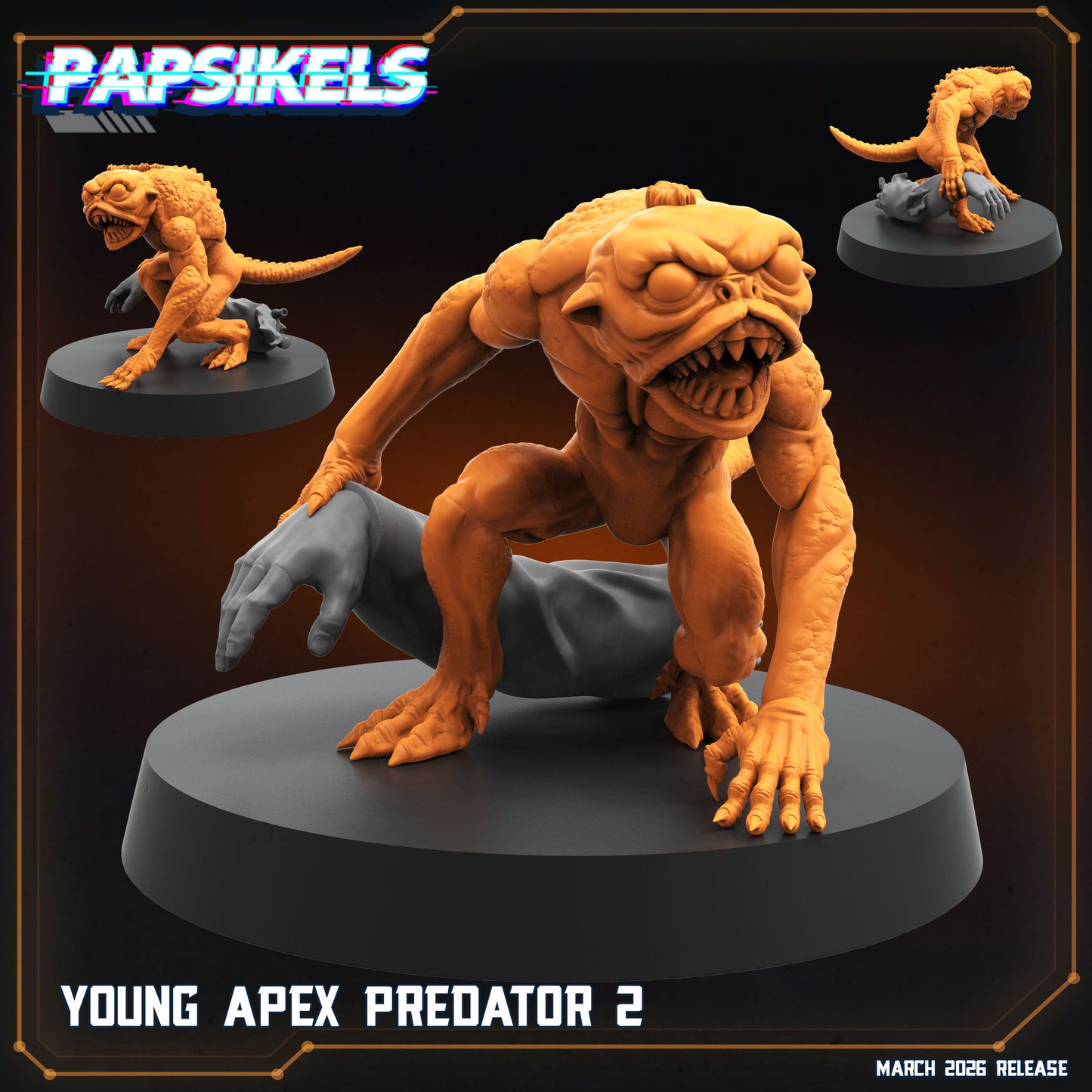 Young Apex Predator - 32mm Scale Predator Proxy | Papsikels