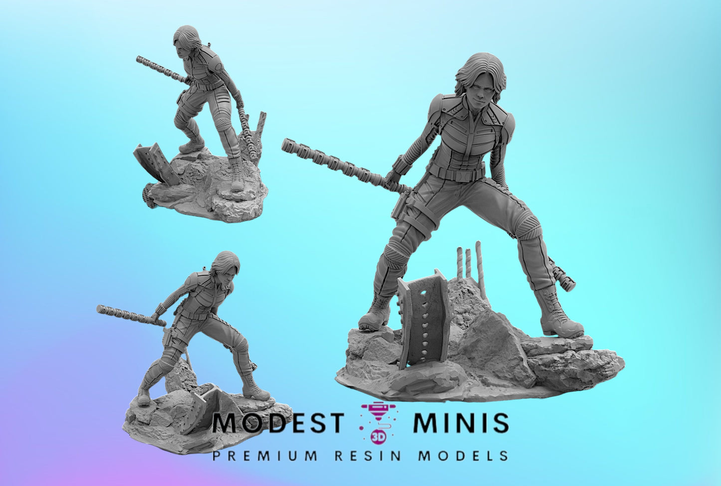 Yelena TBOLT | 32mm - 40mm Mini | Crisis Protocol Proxy | Superhero | Trident