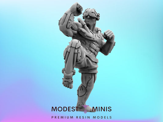 Cyber MMA Fighter Zagat - 32mm Scale Alien Miniature | Papsikels