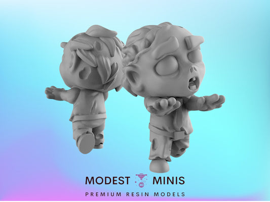 Chibi Zombie - 28mm - 54mm Scale | Worlds End