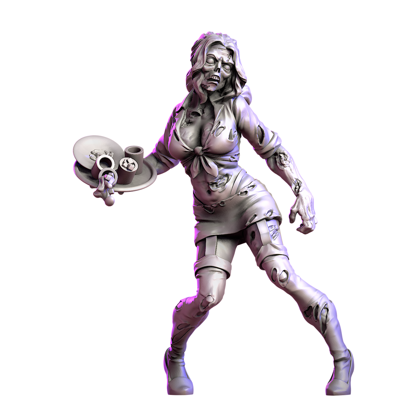 Zombie Nightclub and Survivors | 28mm - 100mm Scale Resin Mini | Zombicide | Vaultz