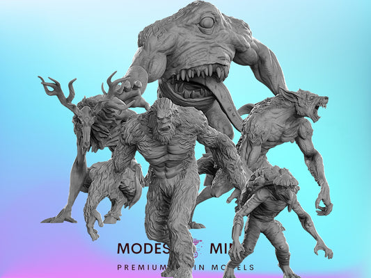 Cryptids and Folklore | 28mm - 100mm Scale Resin Mini | Zombicide | Vaultz