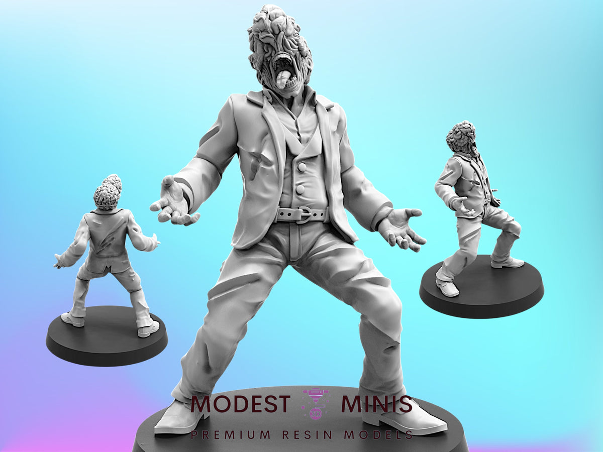Cyber Zombie Manager - 28mm - 100mm Scale Cyberpunk Necromunda Miniature | Papsikels