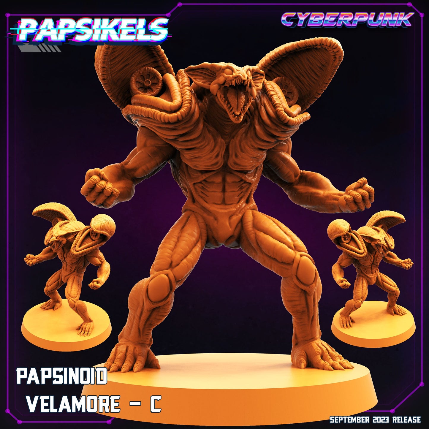Papsinoid Velamore C - Resin Cyberpunk Miniature  | Papsikels