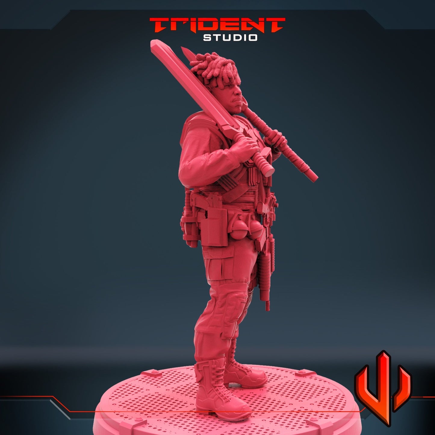 Anti Panther A - 40mm  Miniature | Crisis Protocol Proxy | Trident