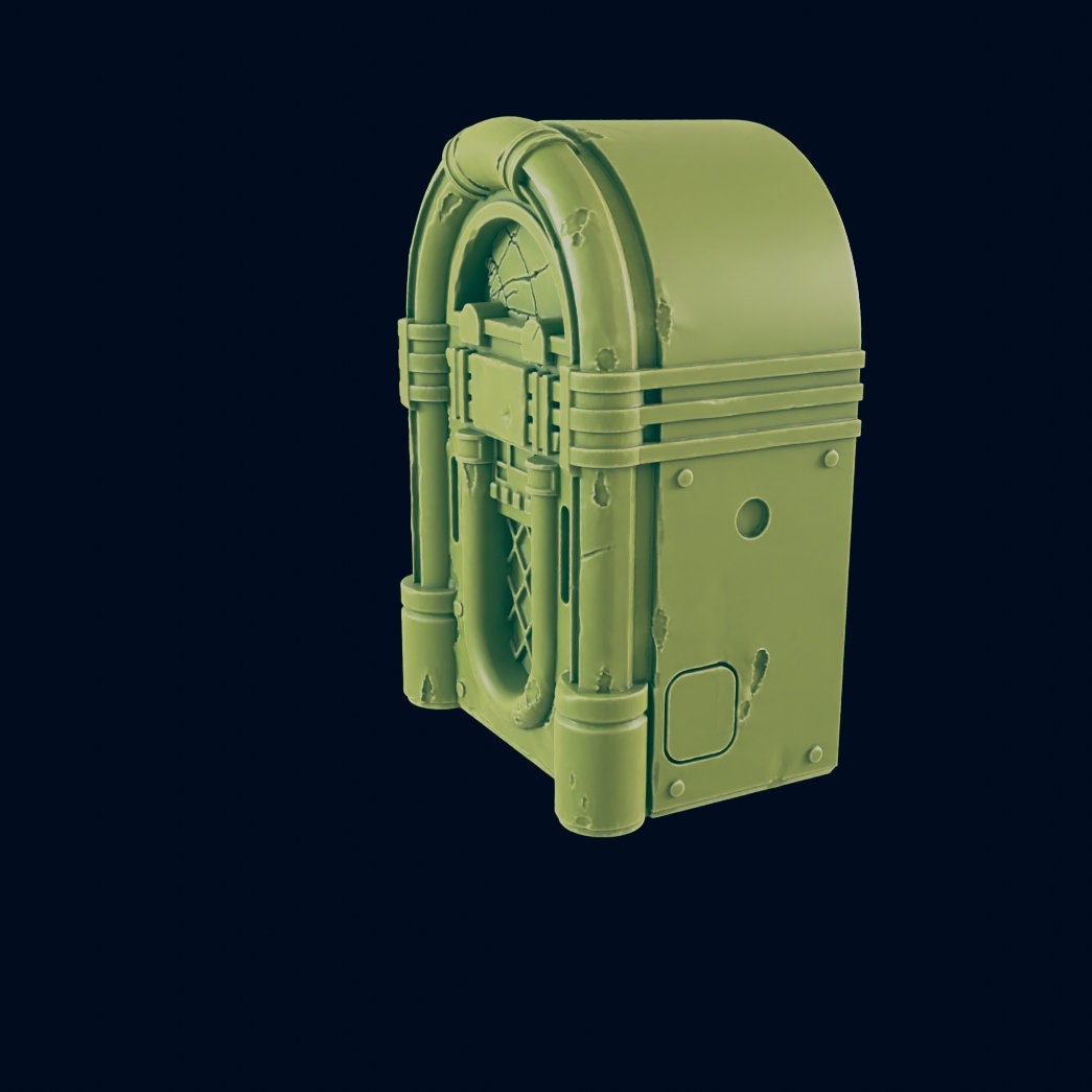 Juke Box Scatter Terrain | 28mm - 54mm Scale | Survivor Terrain | Fantasy Scatter | Sci Fi Terrain | Superhero