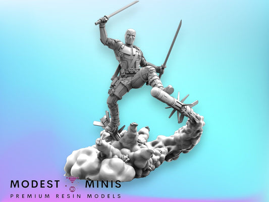 Missile Riding Dead Man - 40mm  Miniature | Crisis Protocol Proxy | Trident