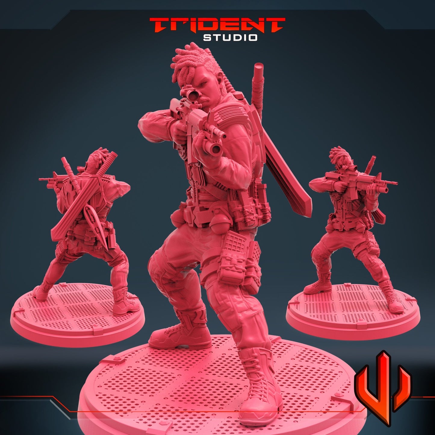 Anti Panther D - 40mm  Miniature | Crisis Protocol Proxy | Trident