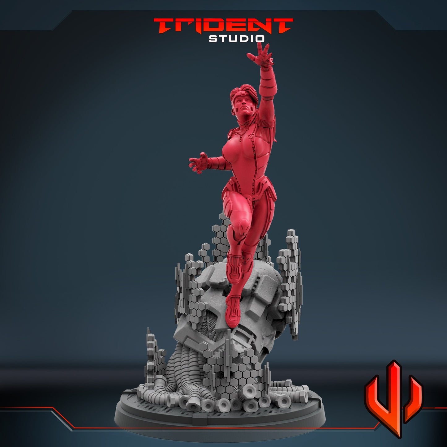 Jeanie A - 40mm  Miniature | Crisis Protocol Proxy | Trident
