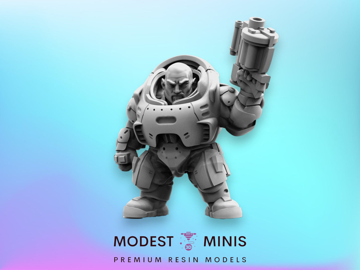 10pc Space Dwarf Set  - 32mm Scale Alien Miniature | RPG | Sci fi | Cyberpunk | Role Playing | DnD | Papsikel
