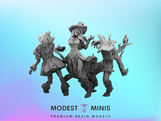 Clown Witch Scarecrow Zombies 28mm - 100mm Scale Resin Mini | Zombicide | Vaultz