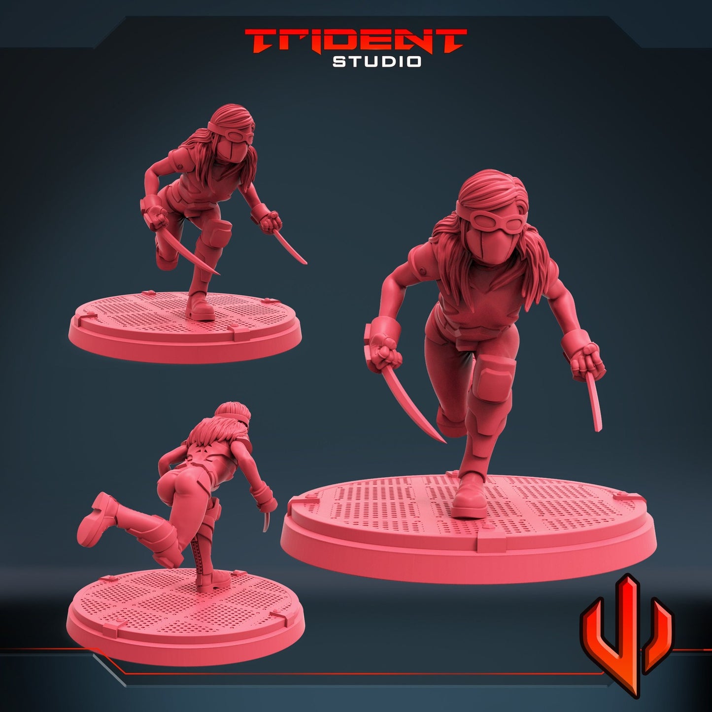Sweet Mink - Honey Badger 40mm  Miniature | Crisis Protocol Proxy | Trident