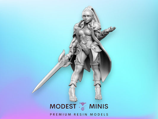 Ainaira Guard Officer - 32mm Scale DnD Miniature | Dungeons and Dragons | JRPG Mini - RN Estudio