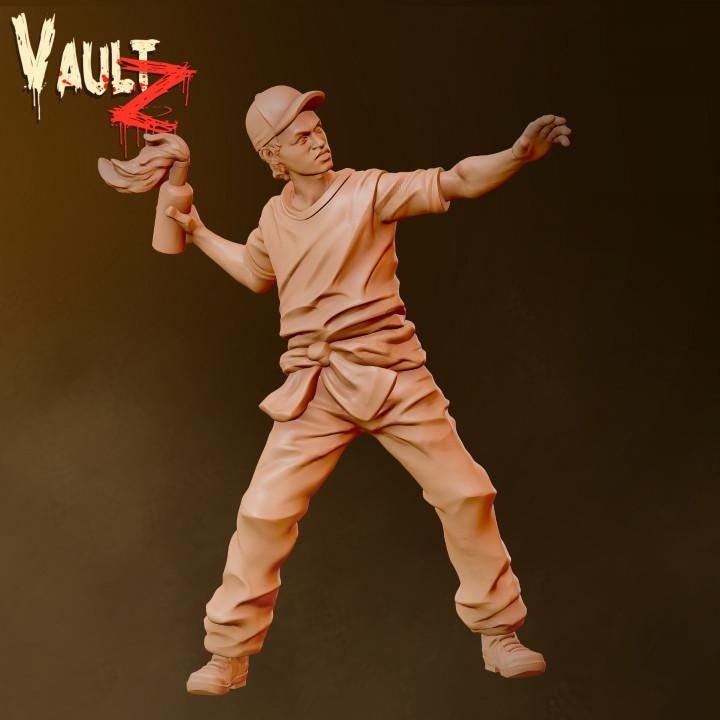 Survivors 4 Dead | 28mm - 100mm Scale Resin Mini | Zombicide | Vaultz