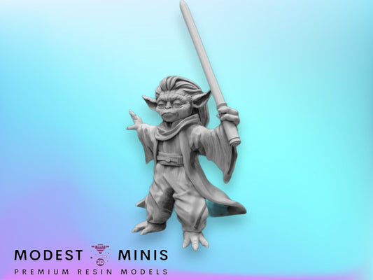 Mystical Green Woman Warrior - 28mm - 40mm Scale | DnD | Star Wars Legion Mini