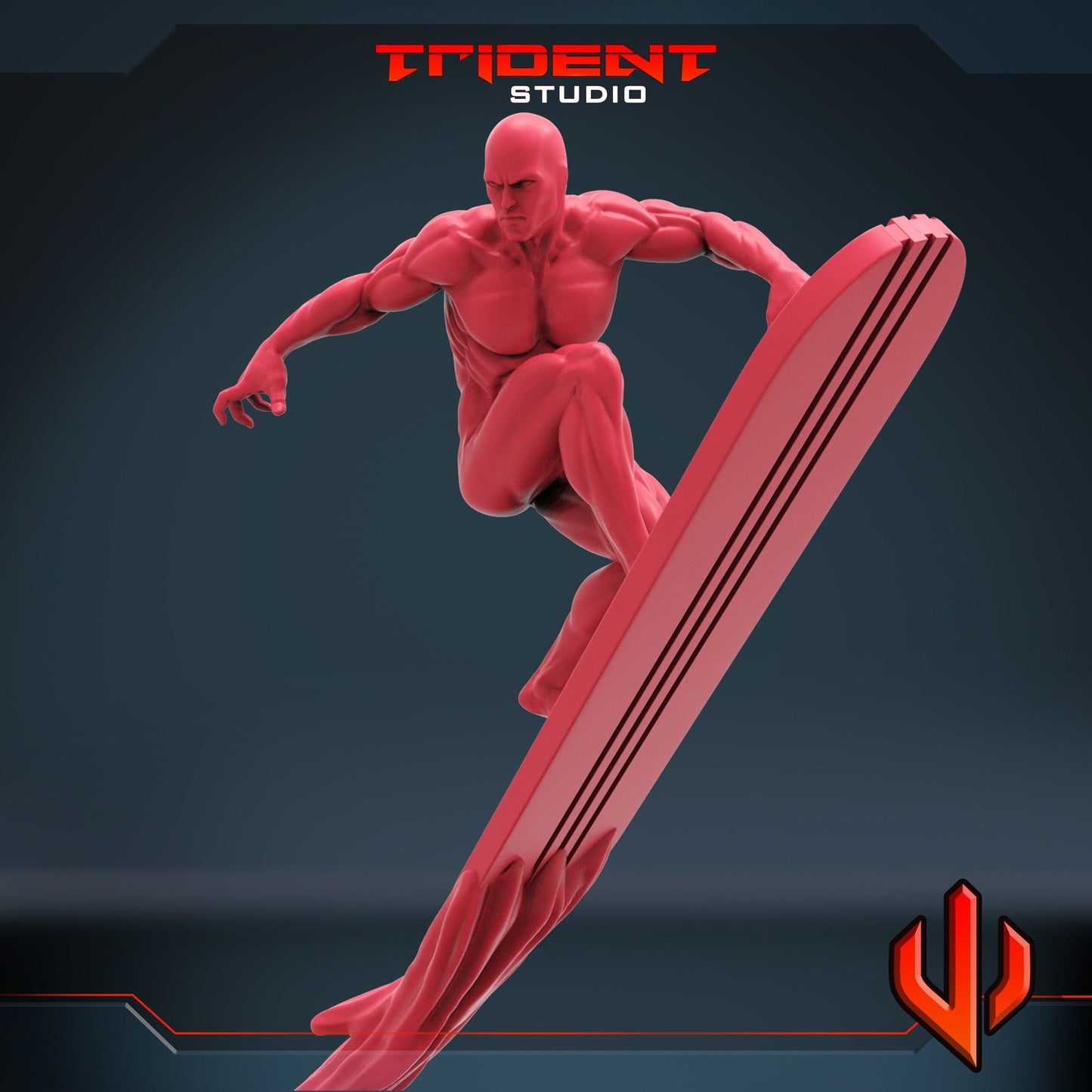 Cosmic Surfer A - 40mm  Miniature | Crisis Protocol Proxy | Trident