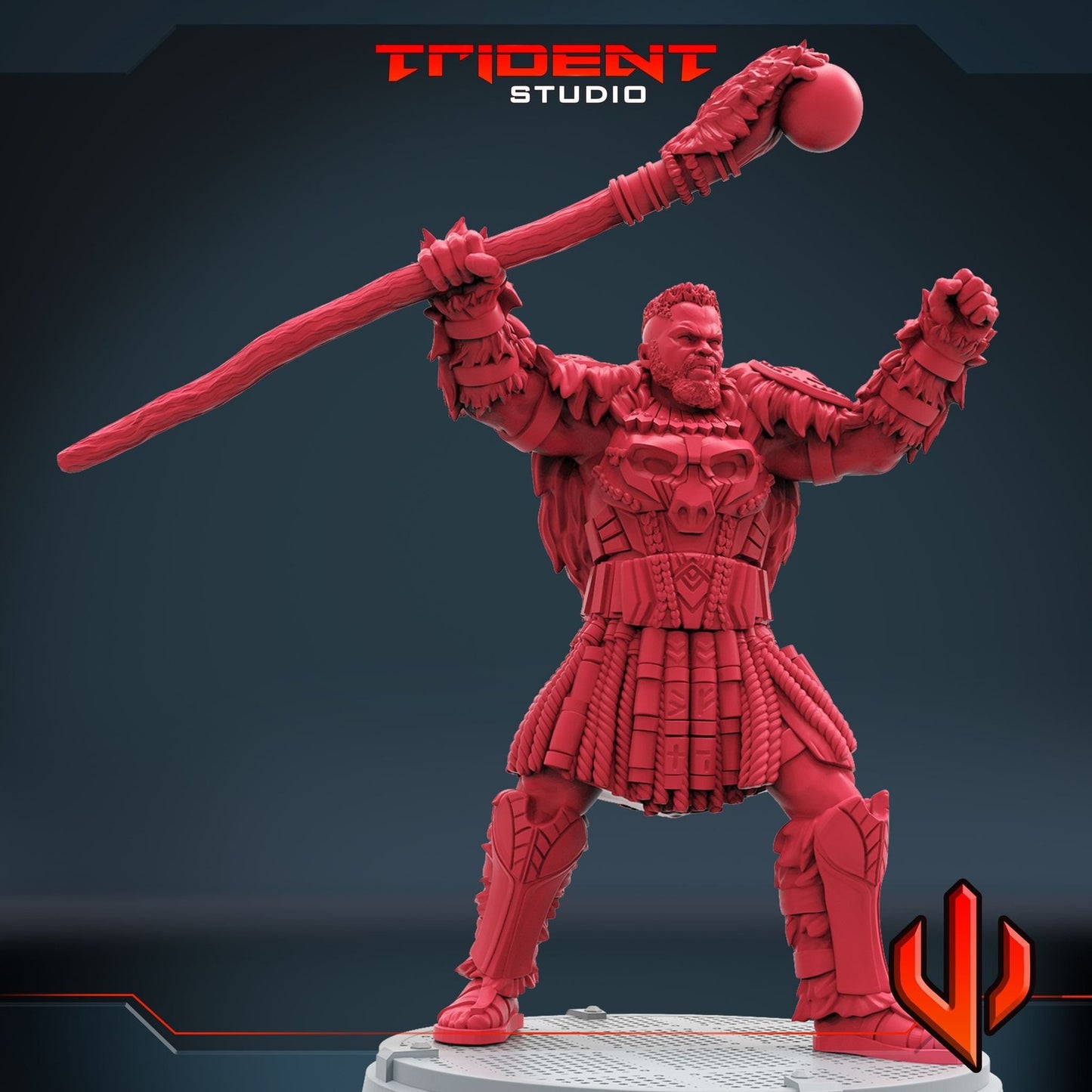 Gorilla Leader B - M'baku 40mm  Miniature | Crisis Protocol Proxy | Trident
