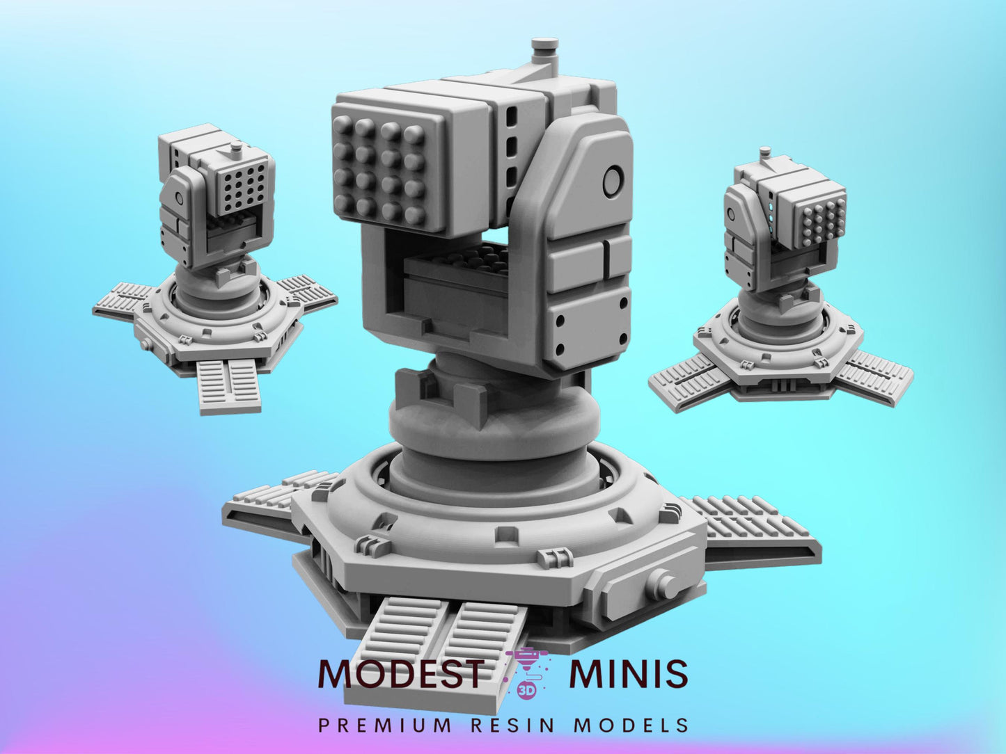 Democracy Rocket Sentry - 32mm Scale Alien Miniature | RPG | Sci fi | Role Playing | DnD | Papsikel
