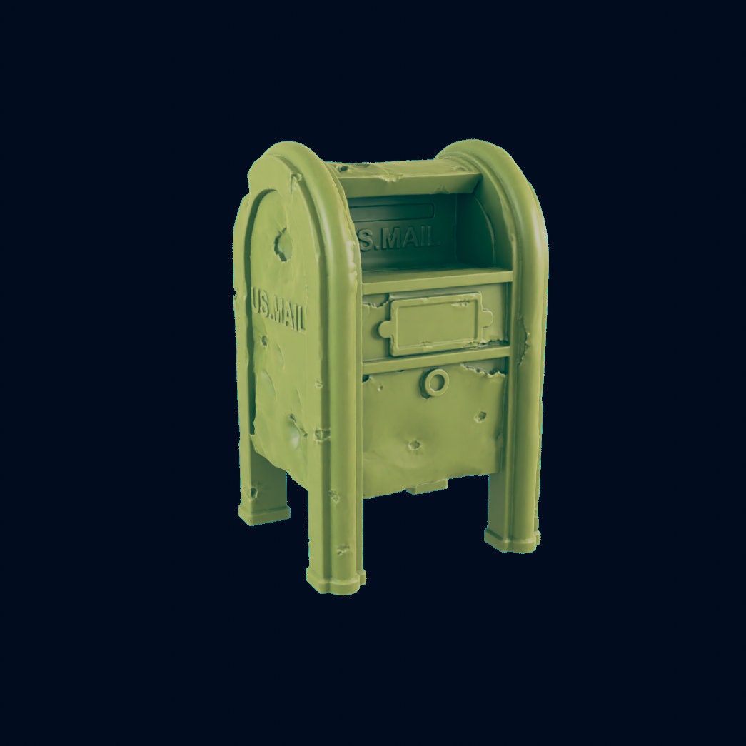 3pc Post Box Scatter Terrain | 28mm - 54mm Scale | Survivor Terrain | Fantasy Scatter | Sci Fi Terrain | Superhero