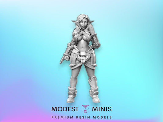 Itaka Pinup Rogue - 32mm Scale DnD Miniature | Dungeons and Dragons | JRPG Mini - RN Estudio