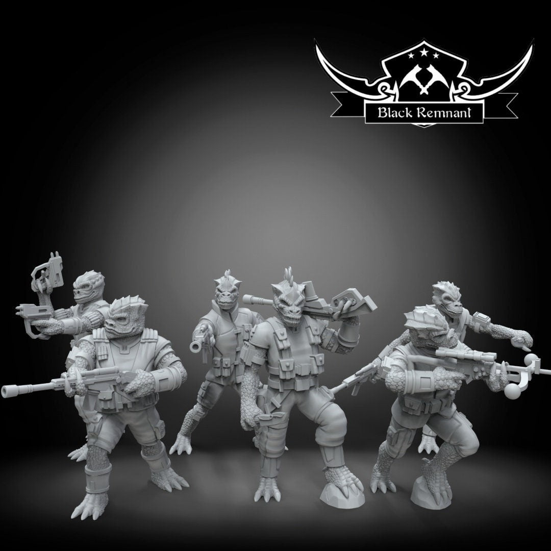 6pc Lizard Hunters Squad - 28mm - 40mm Scale | Star Wars Legion Mini