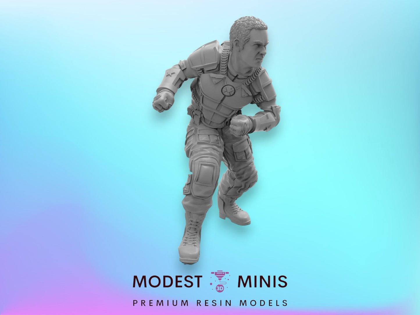Jeff A - 40mm  Miniature | Crisis Protocol Proxy | Trident