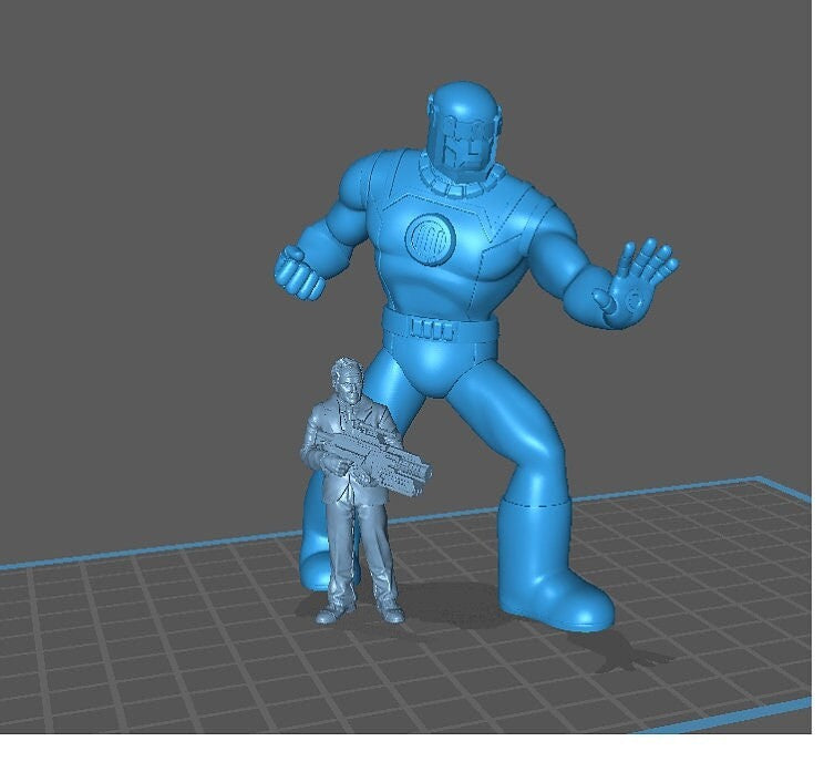 Mutant Killerbot - 32mm - 40mm Mini | DnD Mini | Superhero | C27