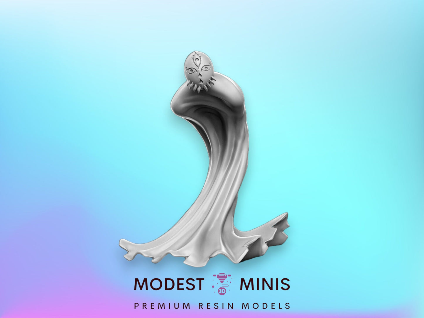 50mm Rakuto Exiled Spirit - 32mm Scale DnD Miniature | Dungeons and Dragons | JRPG Mini - RN Estudio