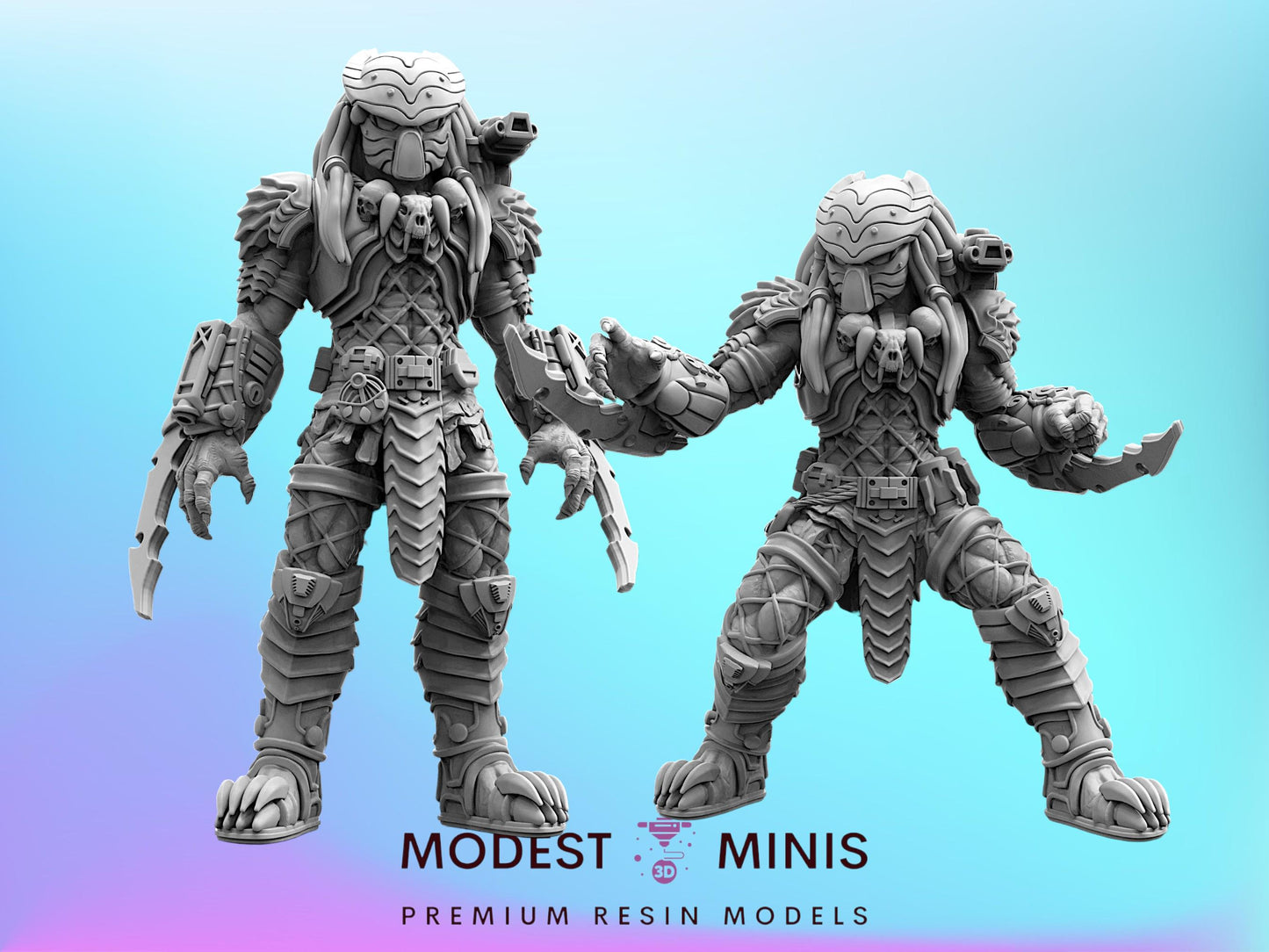 Chopper Skull Hunter - Resin 3D Print Alien Miniature | RPG | Sci fi | Cyberpunk | Role Playing | DnD | Papsikel