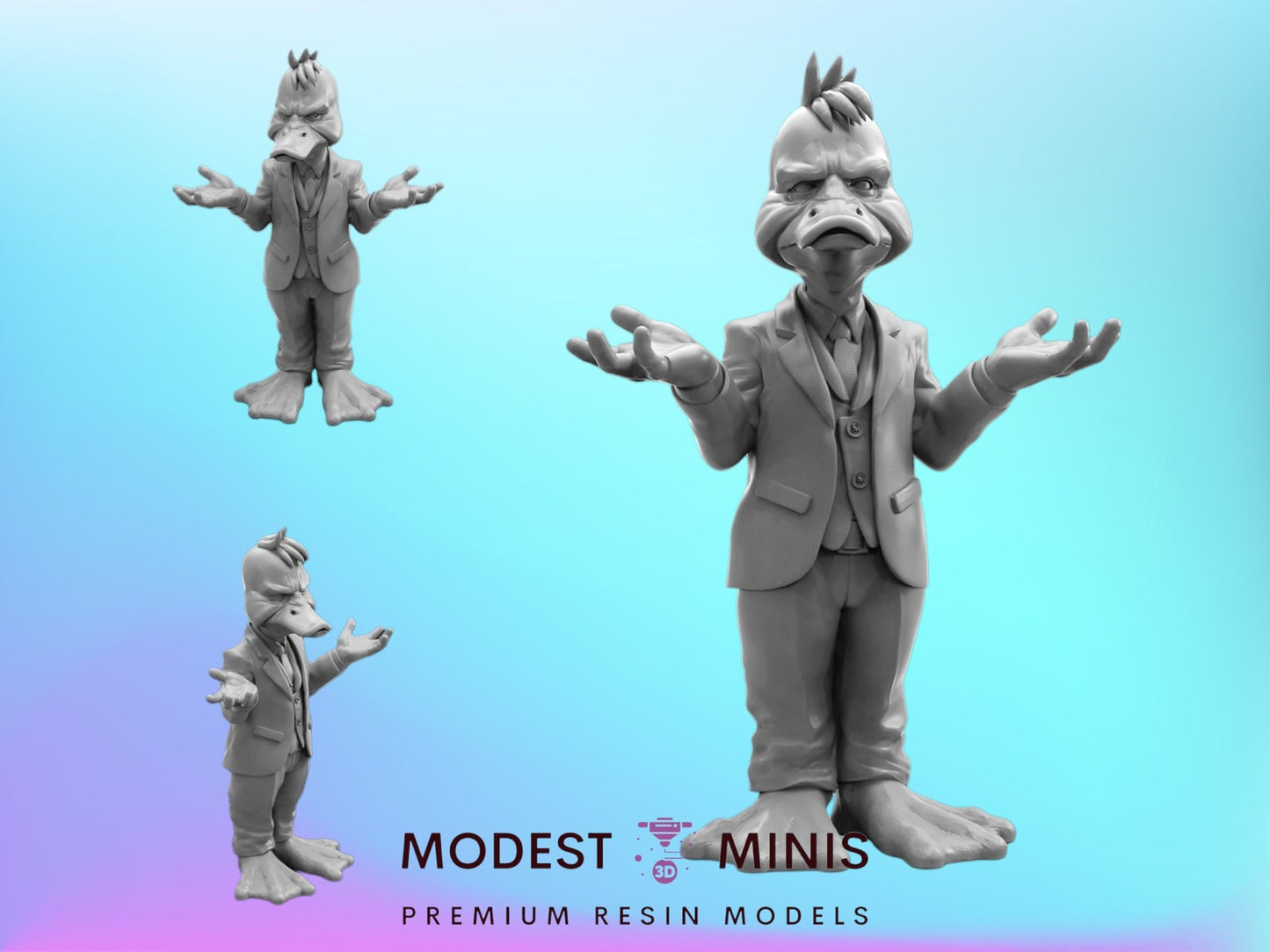 Howie D Howard the Duck - 40mm  Miniature | Crisis Protocol Proxy | Trident