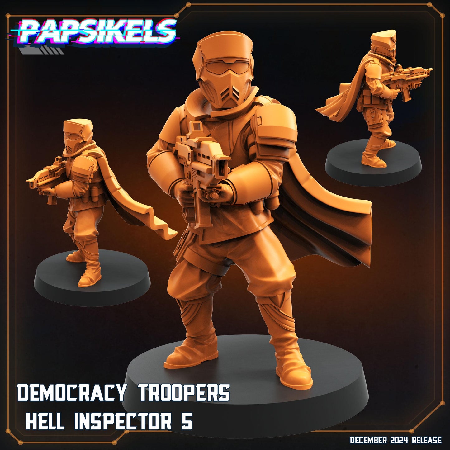 Hell Inspectors - 32mm Scale Alien Miniature | RPG | Sci fi | Role Playing | DnD | Papsikel