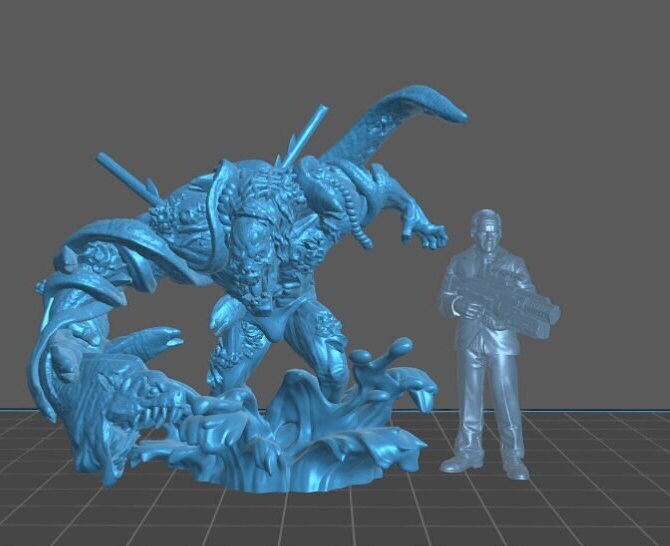 King Moray Zombie | 28mm - 100mm Scale Resin Mini | Zombicide  Vaultz