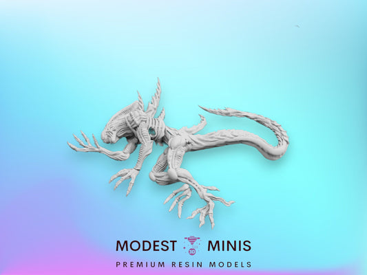 Dead Alien Impaler A - 32mm Scale Alien Miniature | RPG | Sci fi | Cyberpunk | Role Playing | DnD | Papsikel